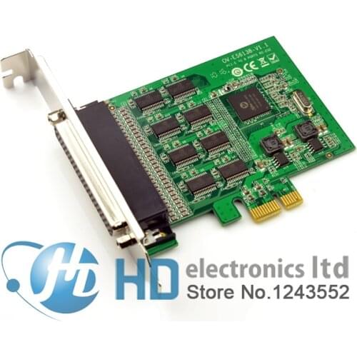 8 Port Serial PCI-Express with cable controller card SYSTEM BASE SD6138 Chipset RS-232 RS232 serial port expansion cards