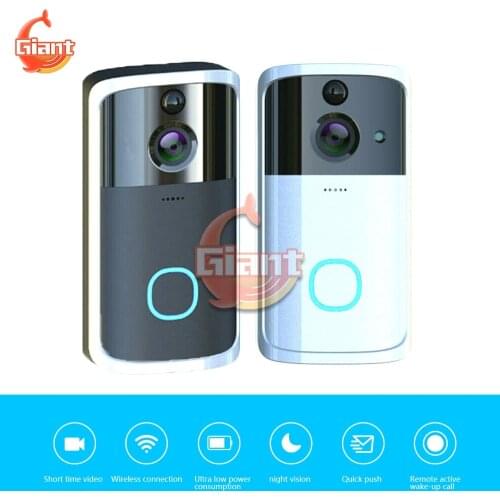 Wireless Doorbell Smart WiFi DoorBell IR Video Visual Ring CMOS Camera Million HD Intercom Remote Conrol Home Security Door Bell