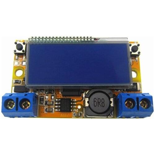Dual Display DC-DC 5-23V To 0-16.5V 3A Max Step Down Power Supply Buck Converter Adjustable LCD Step-down Voltage Regulator