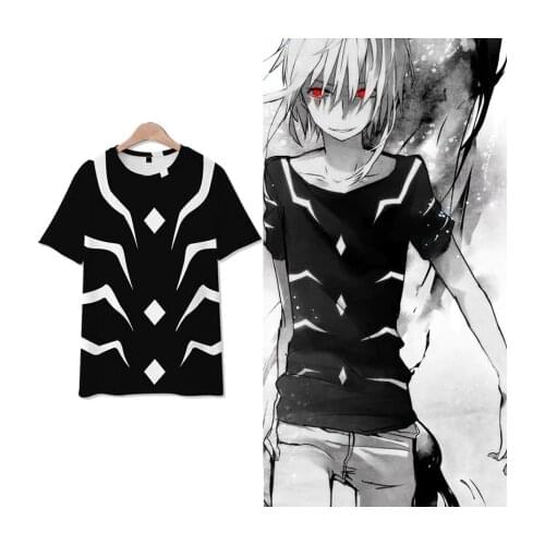 To Aru Majutsu no Index T-shirts Accelerator Anime Cosplay T Shirt Tops Tees