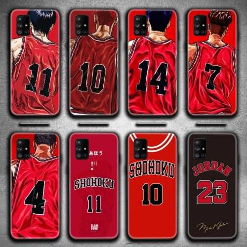 HOTCASHOP Slam dunk Sakuragi Jordan Phone Case For Samsung Galaxy A21S A01 A11 A31 A81 A10 A20E A30 A40 A50 A70 A80 A71 A51