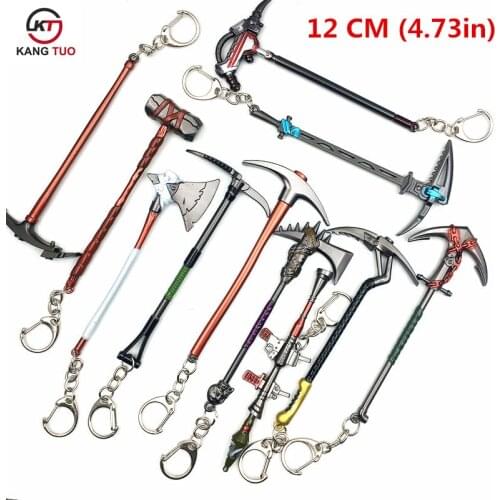Fortress Game Battle Royale Action Pickaxe Toy Anarchy Axe Reaper Keyring gun model Keychain For Fans Kids Toy PUBG AWM Weapons