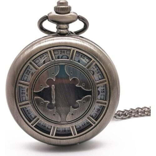 Steampunk Creative Hollow Case Pattern Quartz Pocket Watch women men Analog Pendant Chain Pocket Fob Watches mens Gifts for men