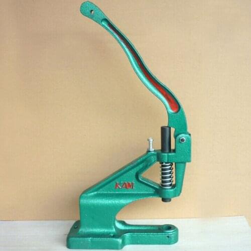 Metal Manual Grommet Machine Hand Press Eyelets Spot Snap Button Punch Tool