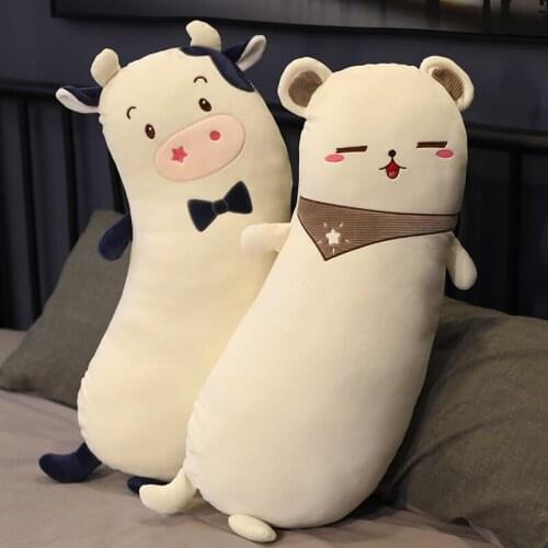 75cm Cute Pillow Plush Rabbit White Bear Cow Toys Stuffed Animals Unicorn Soft Pillow Toys for Kids Girls Gifts Room Decor