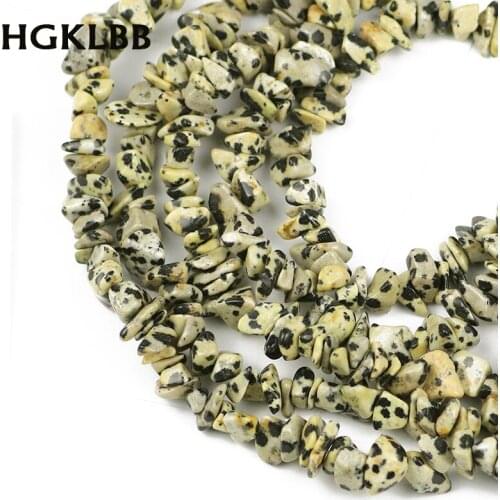 HGKLBB Irregular Natural Mottled stone Gravel Chip Beads For Jewelry Making Diy Bracelets necklace accessories Wholesale 86cm