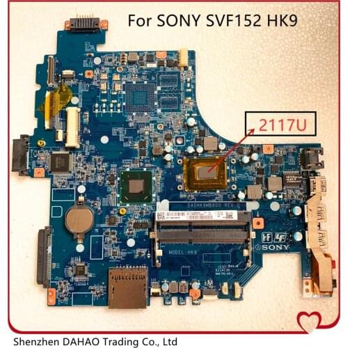 Original laptop motherboard For SONY SVF152 SVF152A SVF152A29M Core 2117U Mainboard SR0VQ A1945023A A1945015A DA0HK9MB6D0 SJTNV