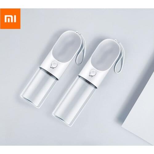Xiaomi Portable Pet Water Bottle Cup 300/400ML Dogs Travel Puppy Cat Drinking Bowl Outdoor Pet Water Dispenser Feeder BPA Free