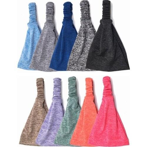 Fashion Solid Color Big Wide Cotton Headband for Women Hair Accessories Hairbands Soft Head Band Turban for Girl Sport