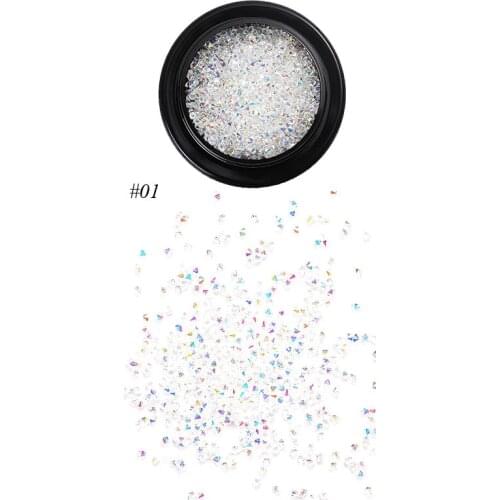 Transparent Colors Micro-beads Glass Balls DIY Nail Art Design Caviar Beads Miniature 9 Colors choice