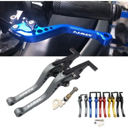 SEMSPEED CNC 3D Rhombus Short Parking Brake Clutch Levers For YAMAHA NMAX 155 N-MAX155 N-MAX150 NMAX150 2015-2017 2018 2019 2020
