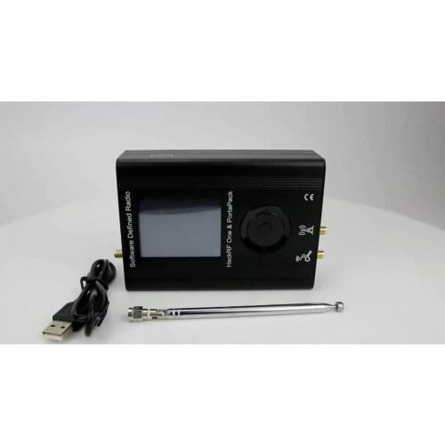 Assembled PortaPack + HackRF One SDR + Aluminum Alloy Case + Antenna + Data Cable Kit