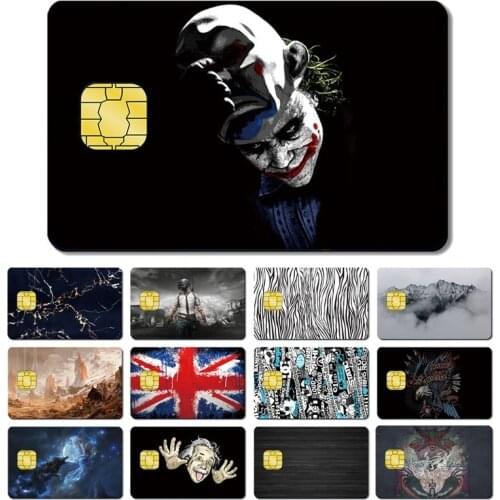 Magic Shark Flag Wood Print Mountain Fashion PVC Credit Card No Fade Skin Sticker Film Case