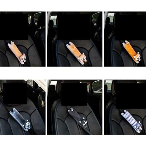 Car Seat Belt Protective Cover Cartoon Car Seat Belt Shoulder Pads Seat Belt Protective Cover Accessories Interior