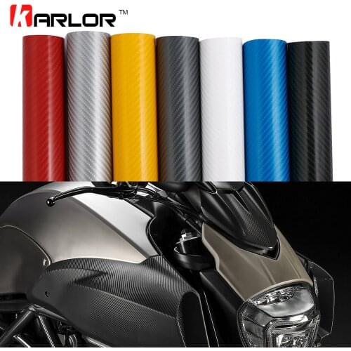 10x152cm 4D Carbon Fiber Vinyl Wrapping Film Motorcycle Stickers Accessories For Yamaha r3 fz6 mt 07 r6 ybr 125 mt 09 r1 fz1 xj6
