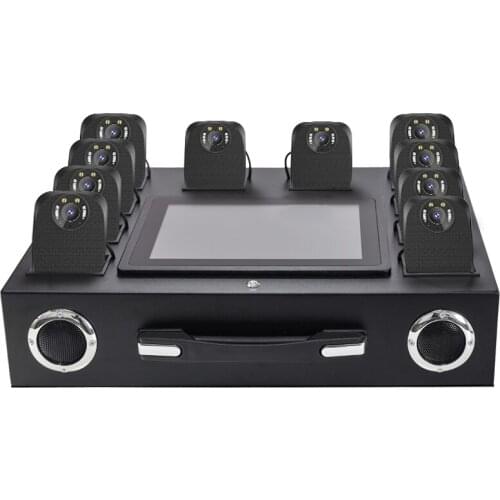 2020 10.1 Inch LCD Monitor Intelligent Data Acquisition Manager 10Ports Portable Police Body Worn Camera Docking Station