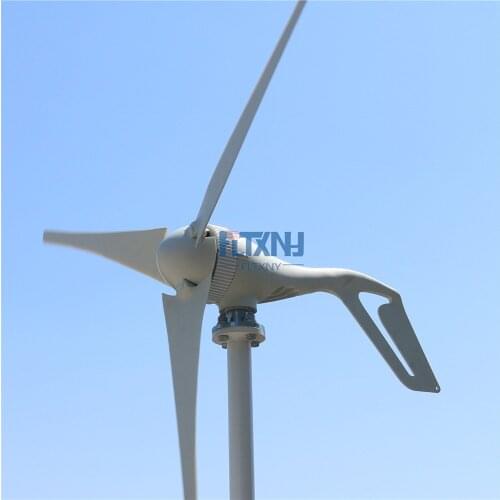 400W 12V/24V/48V 6 Blades Horizontal Wind Generator Wind Turbines Generator Windmill Energy Turbines Charge for Home Camping