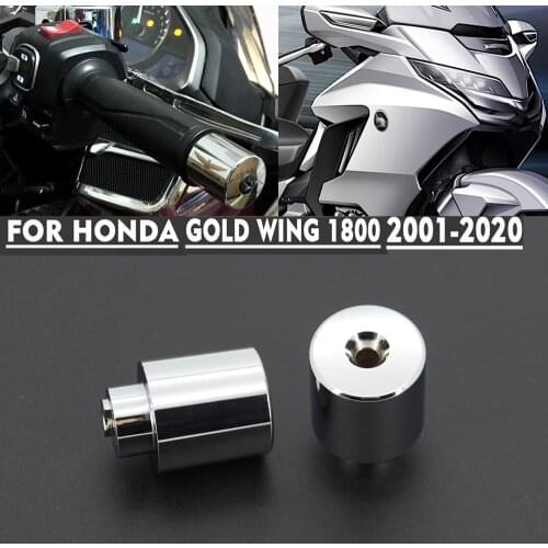 For HONDA GOLDWING 1800 GL1800 GL 1800 2001-2020 F6B 2013-2020 Motorcycle end bar counterweight handlebar end chrome bar ends
