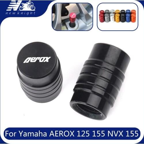 For Yamaha AEROX125 155 AEROX155 AEROX125 NVX 155 125 150 Motorcycle Wheel Tire Valve Stem Caps Dust CNC Aluminum Airtight Cover