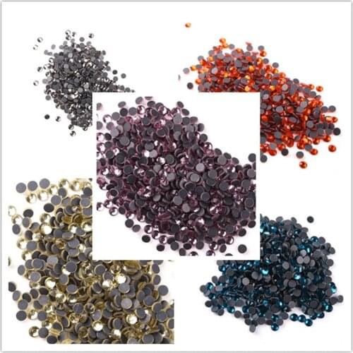All Colors ab/Clear 500 gross SS10 glass stone DMC Hot Fix Rhinestones Crystal Flatback Hotfix Rhinestones For garment dress