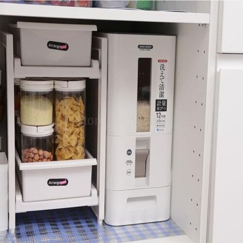 Insect-proof sealed metering meter barrel drawer box household moisture-proof 20 kg storage rice tank rice box rice box