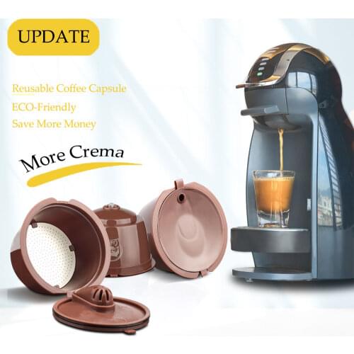 Icafilas Capsulas Dolce Gusto Reutilizables Stainless Mesh Filter for Dolci Gusto Refillable Capsule Crema Plastic Coffee Filter