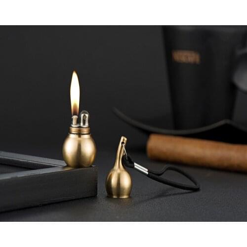 Gourd Pendant Kerosene Lighter Metal Mini Retro Ornament Smoking Accessories Gift for Men Tobacco Accessories Cool Lighter