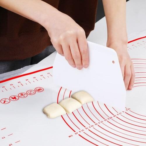 Pastry Mat Baking Mat Fondant Mat with Dough Cutter & Spatula Silicone Baking Mat Pizza Dough Maker Pastry Kitchen Gadgets