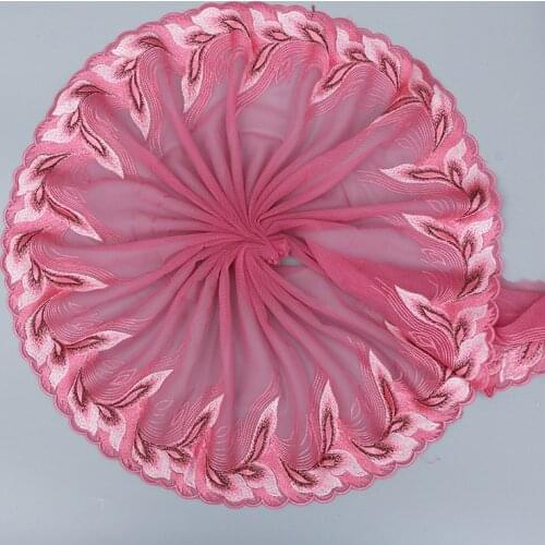 15Yards Flower Embroidered Tulle Mesh Lace Trim for Sewing Accessories Beautiful Fabric DIY Sexy Underwear