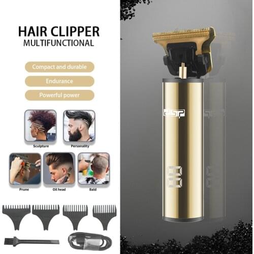 Electric Hair Trimmer Professional Mini USB Rechargeable Cordless LCD Display Hair Clipper For Men Beard Trimmer Cutting Machine
