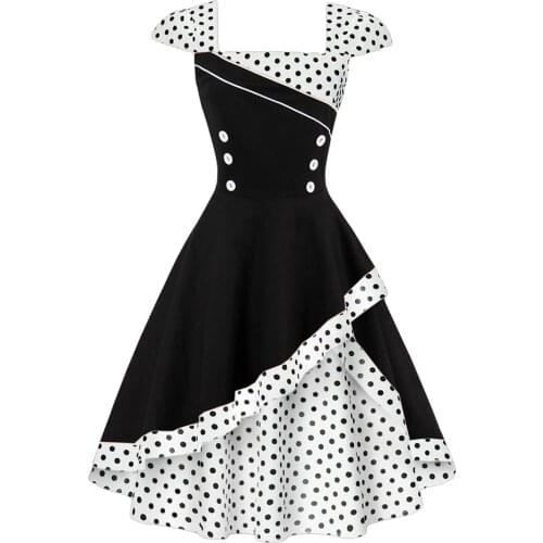 Olddnew Summer Polka Dot Dresses