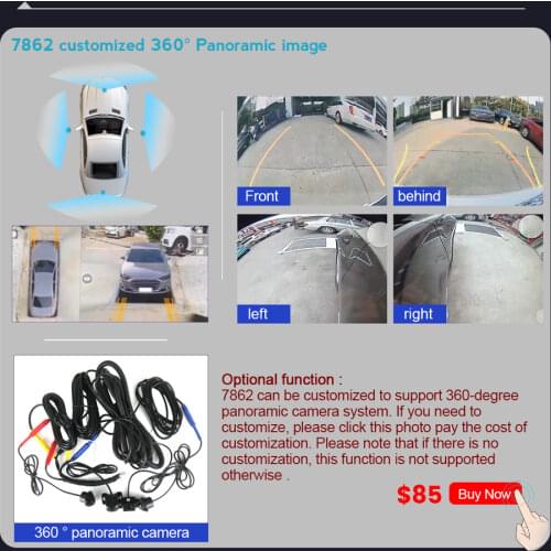8LED Night Vision Car Rear View Camera 360 Degree Auto Reversing Parking Monitor CCD Infrared Waterproof HD Video