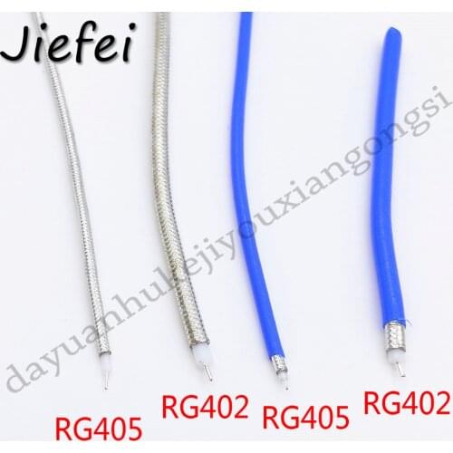 10-20M RG402 0.141" / RG405 0.086" Semi-Rigid Flexible with Blue Jacket RF Coaxial Cable Adapter 50 OHM