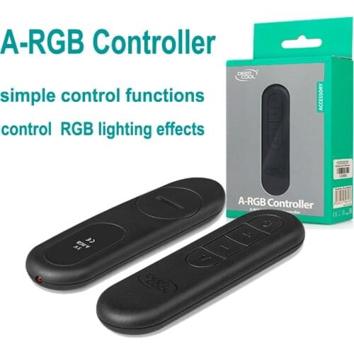 Deepcool cpu remote controller fan argb remote wireless control light Argb 5v lighting fan hub pwm control rgb automatic adjust
