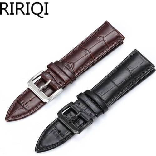 Watchband 16mm 18mm 20mm 22mm Alligator Full-grain Crocodile Grain Genuine Leather bands Black Brown Watch Strap