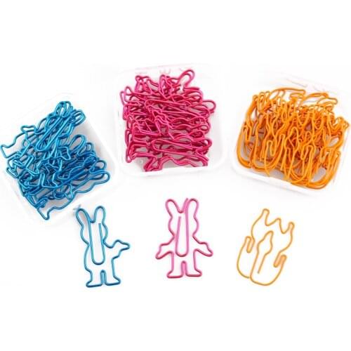 Cute Mouse Color Paper Clip Cartoon Shape Pin Shaped Paper Clip Metal Duck Paperclip Paper Clips Decorative Cute Paper Clips