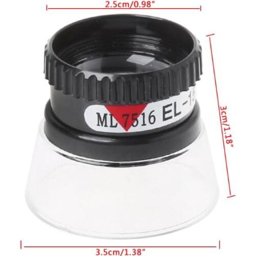 T3EC 15X Monocular Magnifying Glass Loupe Lens Map Eye Magnifier Jewelry Repair Tool