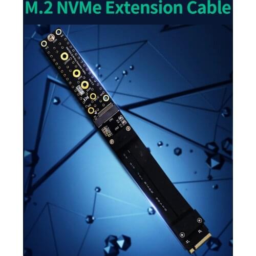 M.2 NVMe SSD Solid State Drive Extension Cable M.2 M-key High-speed SSD Extended Line Support 2230/2242/2260/2280 SSD