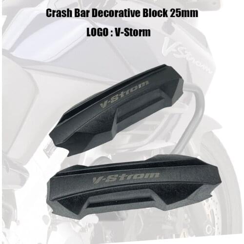 V-Storm DL250 DL650 DL1000 25mm Crash Bar Bumper Engine Guard Protector Decorative Block For Suzuki V Storm Motorcycle
