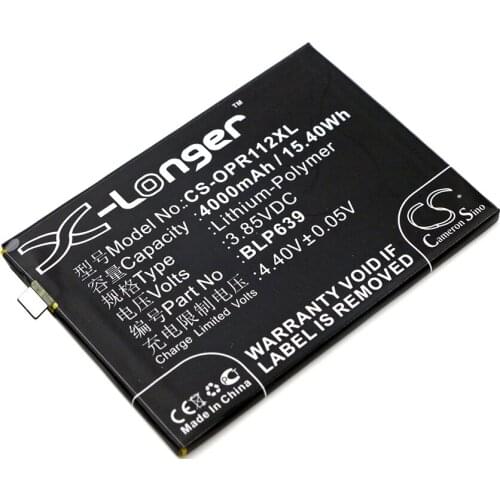 Cameron Sino Mobile SmartPhone Replacement Li-Polymer Battery 4000mAh For BLP639 Microsoft R11 Plus, R11 Plus D Free Tools