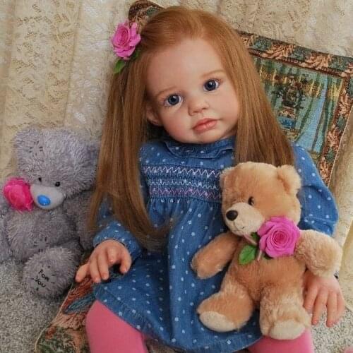 26 Inch Bebe Reborn Accessories DIY Blank Kit 65 CM Toddler Princess Fresh Color Soft Touch Unpainted Unfinished Doll Parts