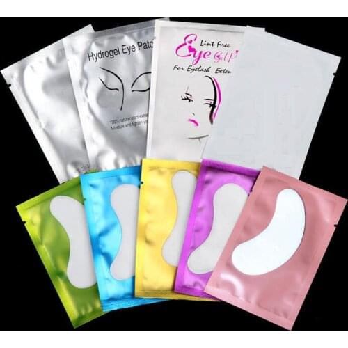 50pairs / pack New Eyelash Paper Patches Under Eye Pads Lash Eyelash Extension Paper Patches Eye Tips Sticker Wraps Make Up Tool