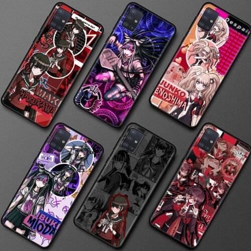 Danganronpa Anime Case For Samsung Galaxy A51 A21s A71 A12 A31 A52 A41 Black Soft Phone A11 A72 A32 A42 5G A01 A91 Fundas