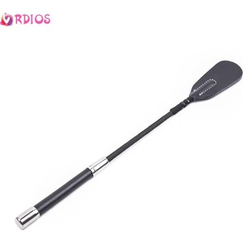 35/45/53CM BDSM Bondage Ratton Whips Leather Spanking Paddle Whip Flirting Riding Crop Stic Sex Product For Couples Women Lash
