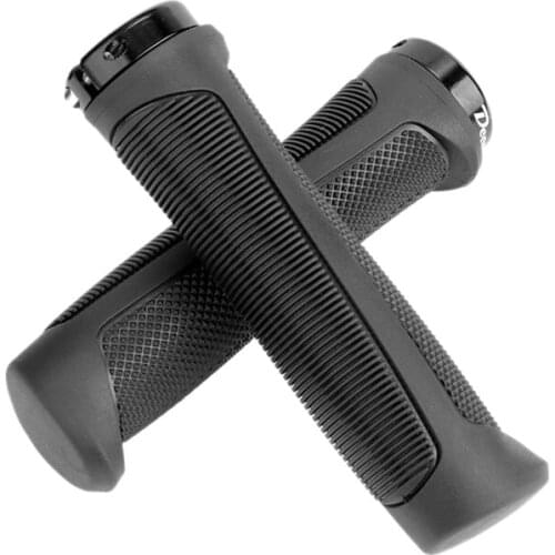 DEEMOUNT Bike Handlebar Grips Single Lock-on Bike Grips Mountain Bicycle Handlebar Locking Grips for Bikes Scooters