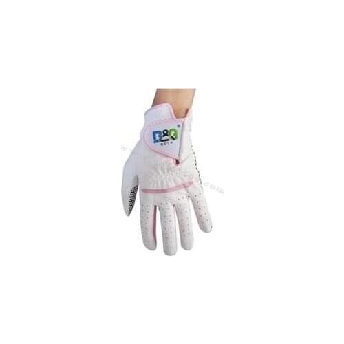 Hot sale B&G white genuine leather women golf gloves
