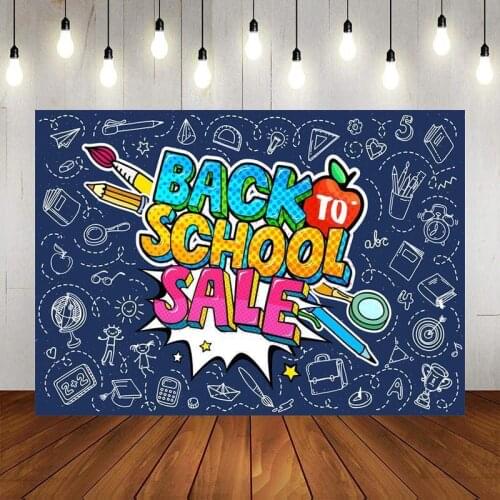 Back To School Season Series Stationery Background Student Party Decoration Photo Studio Scene Cloth Can Be Customized