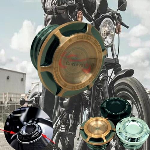 Motorcycle CNC Aluminum Hard Craft Gas Tank Cap Fuel Tank Cap for Harley Sportster Dyna Tour Softail XL 883 1200