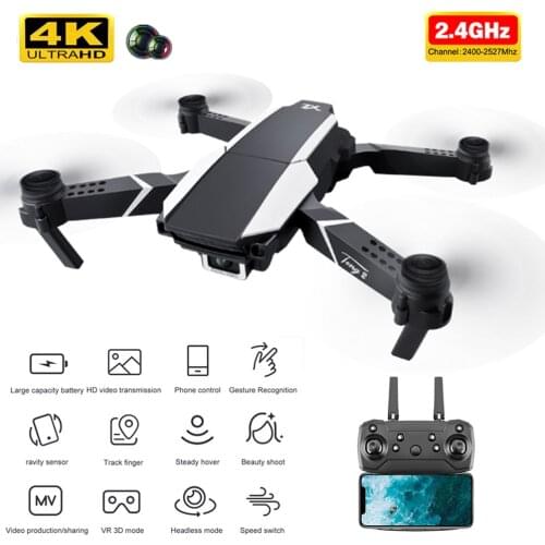 2021 New S62 Drone 4K HD Dual Camera Visual Positioning WiFi Fpv Quadcopter Height Hold Professional Fold Helicopter RC Dron Toy