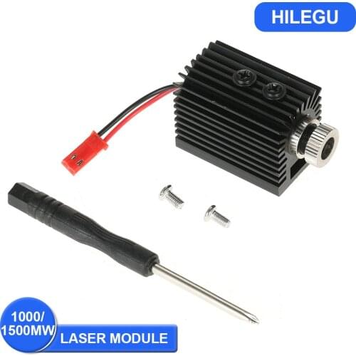 Laser Module Engraver Accessory 1000/1500mw Blue Violet Light Laser Head Engraving machine consumables for CNC Machine DIY Tool